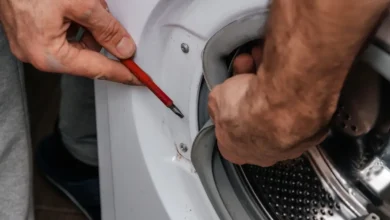 أسباب توقف الغسالة عن الدوران