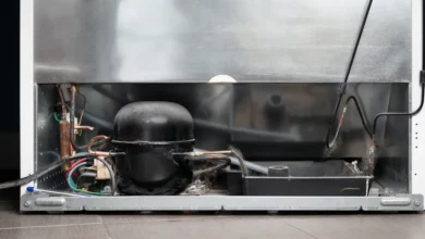 موتور الديب فريزر ساخن جدا