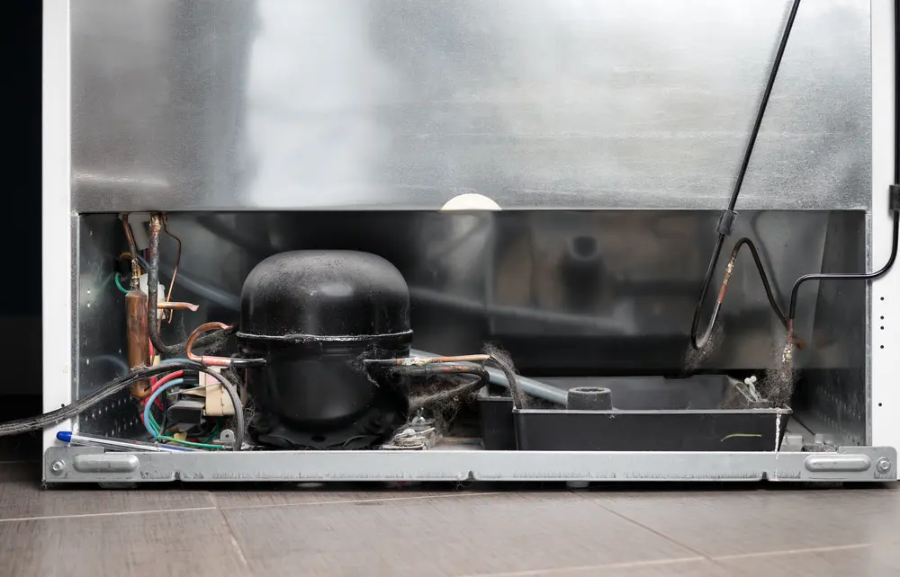 موتور الديب فريزر ساخن جدا