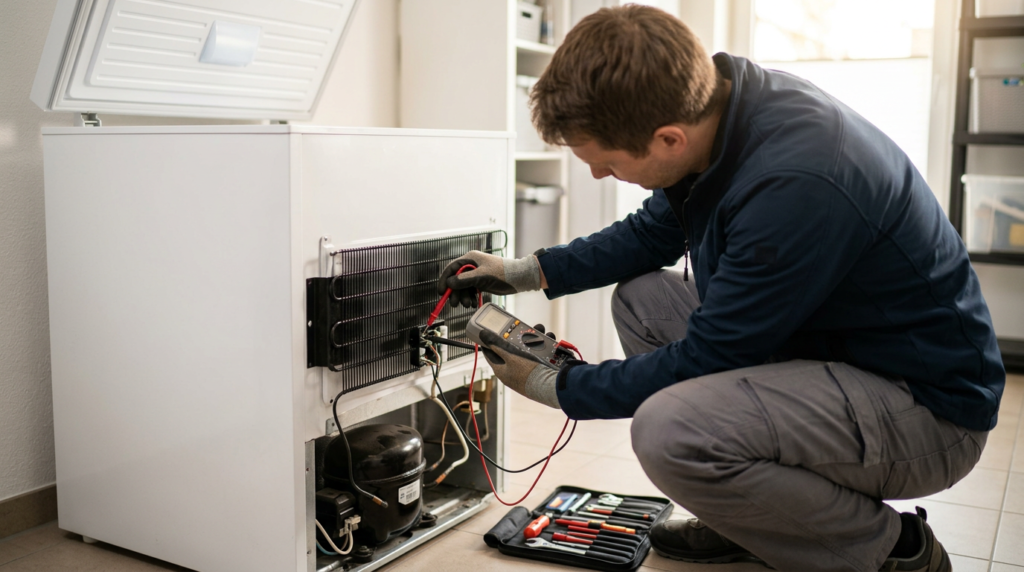 أعطال الديب فريزر الأفقي