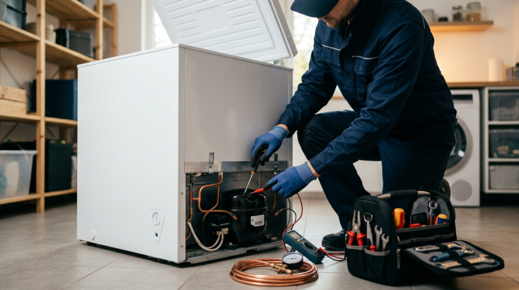 موتور الديب فريزر لا يعمل